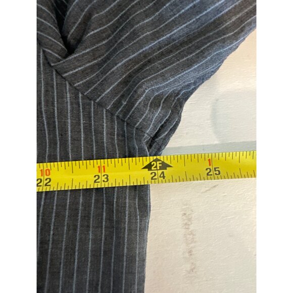 Volcom Mens Button Shirt XL Charcoal X Factor Striped Classic Skater Streetwear - Picture 8 of 12